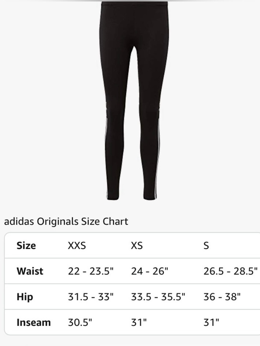 Adidas Originals Trefoil Tights - BLACK/WHITE with 3-Stripes ✨SIZE: XS -NWT - Picture 14 of 14